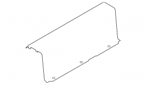 Trunk lining front lower Nissan Leaf 11-12 gray