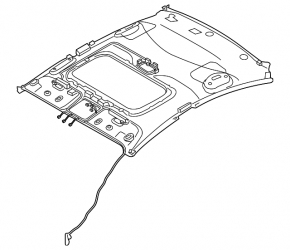Kia Forte 4d 14-16 pre-rest ceiling trim for sunroof
