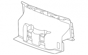 Upper radiator deflector Acura ZDX 24-26