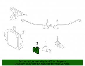 Internal mount for rear bumper parking sensors for Lexus TX 24-26