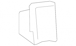 Blind spot indicator for the right side mirror of the Audi A5 F5 18-25