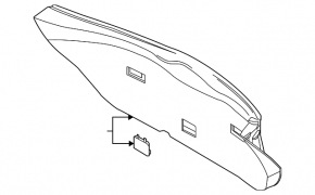 Nissan Murano z50 03-08 trunk door trim