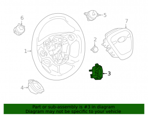Steering wheel control buttons right bottom Ford C-max MK2 13-18