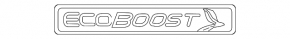Emblem inscription ECOBOOST trunk lid Ford Fusion mk5 13-18