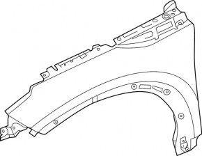Front right wing Infiniti QX50 19-