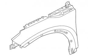 Front right wing Infiniti QX50 19-