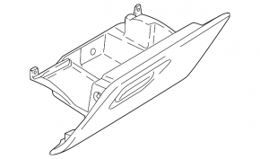 Ford Ecosport 18-22 glove compartment, black, scratches