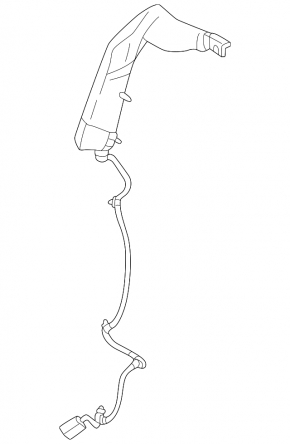 Airbag airbag seat left Nissan Rogue 21-24