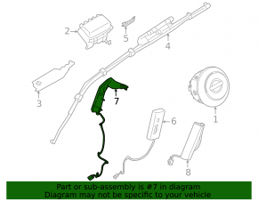 Airbag airbag seat left Nissan Rogue 21-24