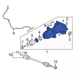 Rear differential gearbox Lincoln MKC 15-19 100k