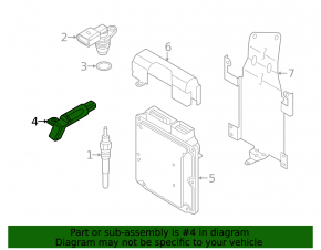 Crankshaft Position Sensor Audi A6 C7 16-18 3.0T CREC
