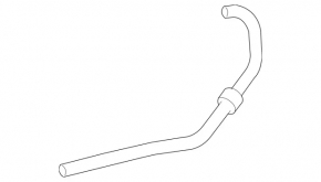 Power steering pipe, rack-to-radiator, Mercedes W164 ML X164 GL W251 R