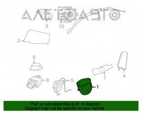 Airbag in steering wheel driver Chrysler 200 11-14