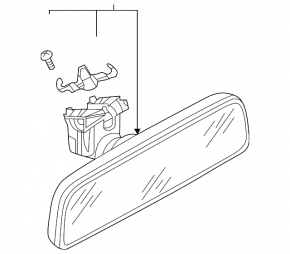 Interior mirror VW Jetta 19-22 with rain sensor