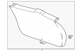 Buick Encore 13-16 Lower Trunk Door Trim Gray