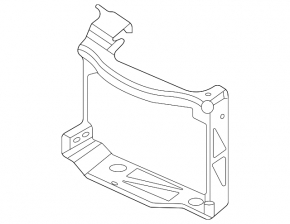 Left Additional Radiator Bracket for BMW 2 Series G42 22-25 with M4. Bumper Support, with M, with M3 CS, Bumper Support