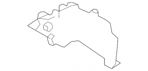 Front right rear fender liner for BMW 1 E82 08-13
