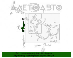 Radiator deflector right Lexus RX300 RX330 RX350 04-09