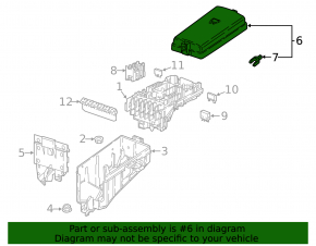 VW Jetta 19- underhood fuse box cover