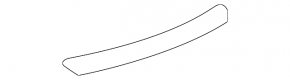 Lexus IS 14-20 black outer rear left door sill plate