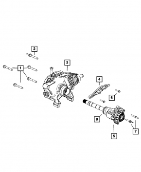 Intermediate shaft Jeep Grand Cherokee WL 21-25