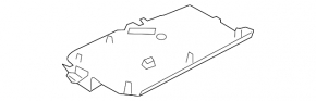 Infiniti Q50 14-20 passenger footwell trim, black