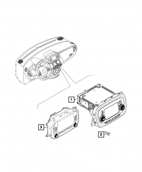 Radio tape recorder Fiat 500X 16-
