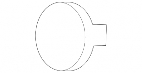 Honda CRV 12-16 Rear Bumper Mounting Cap