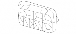 Left ventilation shield Infiniti QX30 17-
