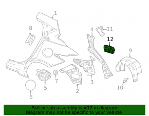 Left ventilation shield Infiniti QX30 17-