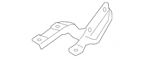 Hood hinge left Hyundai Kona 18-23