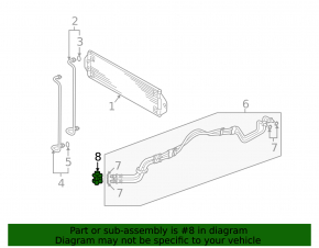 Automatic transmission cooling thermostat for Audi Q7 4L 10-15 manual transmission