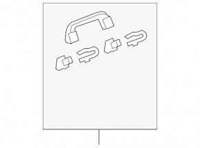 Honda CRV 12-16 front left ceiling handle, gray