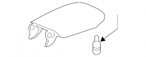 Armrest Honda Accord 18-22 leather, beige