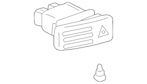 Lexus GX470 03-09 Hazard Warning Light Button