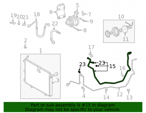 Lexus RX300 98-00 Air Conditioner Compressor-Heat Tube