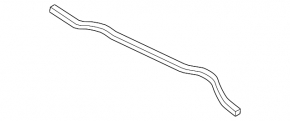 Hood seal rear right Porsche Cayenne 958 11-14