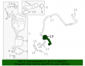 Pneumatic system pipe left Porsche Panamera 10-16 4.8
