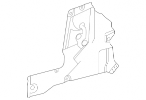 Insulation of the engine shield rear right Mercedes X167 GLS 450 20-26 metal