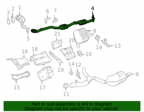 Exhaust manifold assembly Mercedes W213 E 300/350 17-23 2.0T mesh is torn