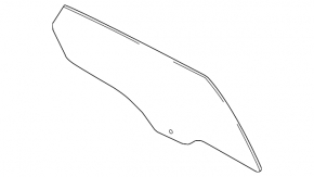 Lincoln MKZ 13-20 rear left door glass