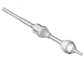 Lincoln MKC 15-19 AWD front right axle shaft rusty