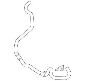 Cooling pipe tank-inverter Toyota Venza 21-24 hybrid