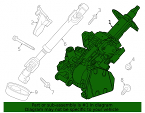 Lincoln Corsair 20-22 Electric Power Steering Column for Electric Steering Wheel Adjustment