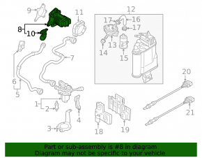 EGR valve VW Passat b7 12-15 USA 1.8T