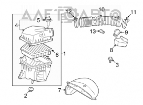Central air intake for Lexus IS250 06-13