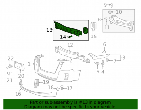 Front bumper reinforcement Chevrolet Equinox 10-13 prerest