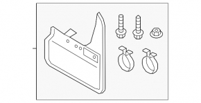 Mudguard front left VW Taos 22-25