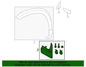Mudguard front left VW Taos 22-25