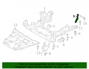 Front subframe bracket, rear right BMW X5 G05 19-26